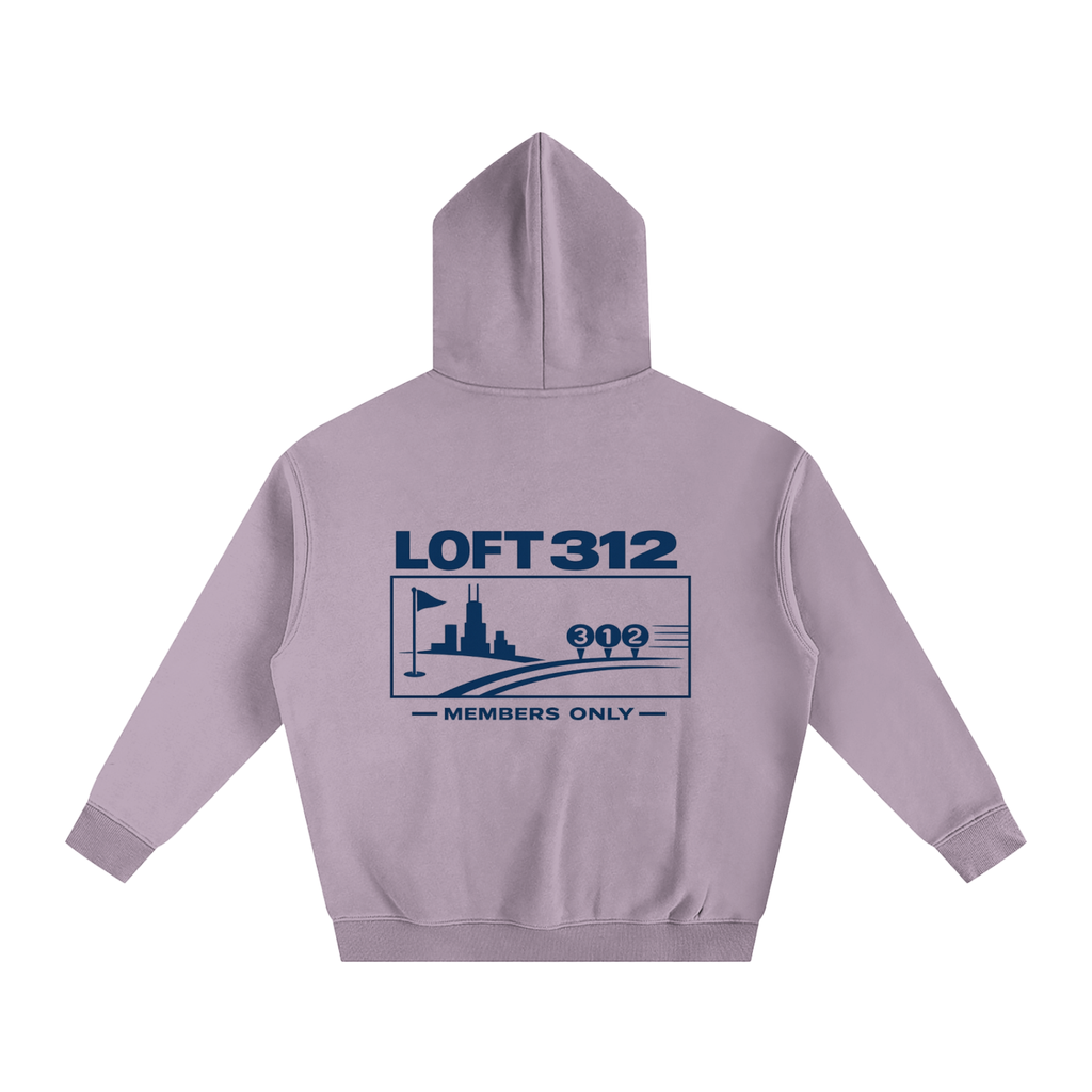 Members Only Oversized Hoodie - Purple