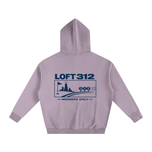 Members Only Oversized Hoodie - Purple