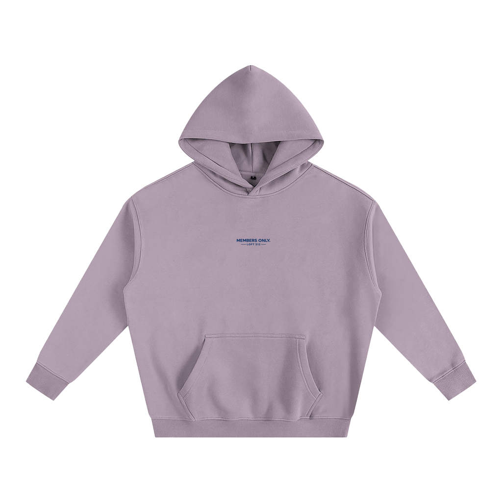 Members Only Oversized Hoodie - Purple