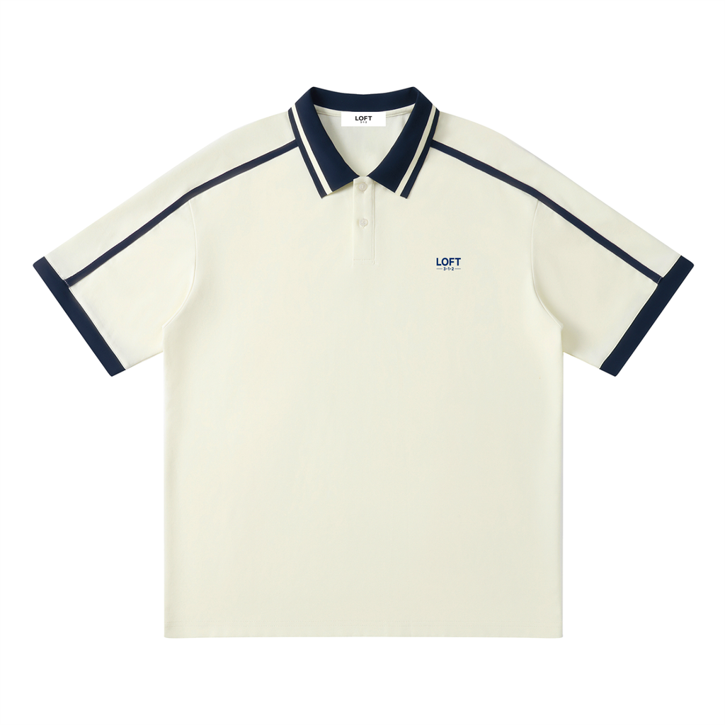 OG Cream & Navy Polo