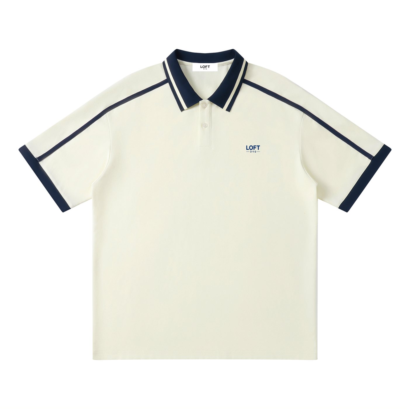 OG Cream & Navy Polo